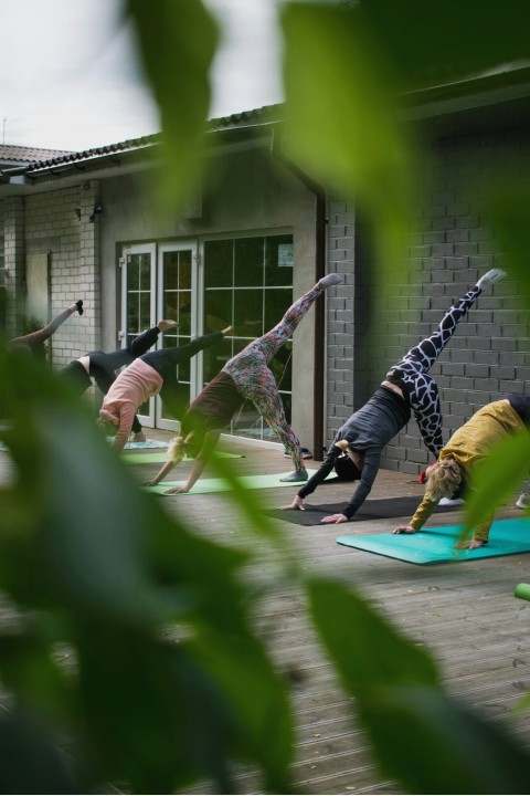 Vinyasa flow in class