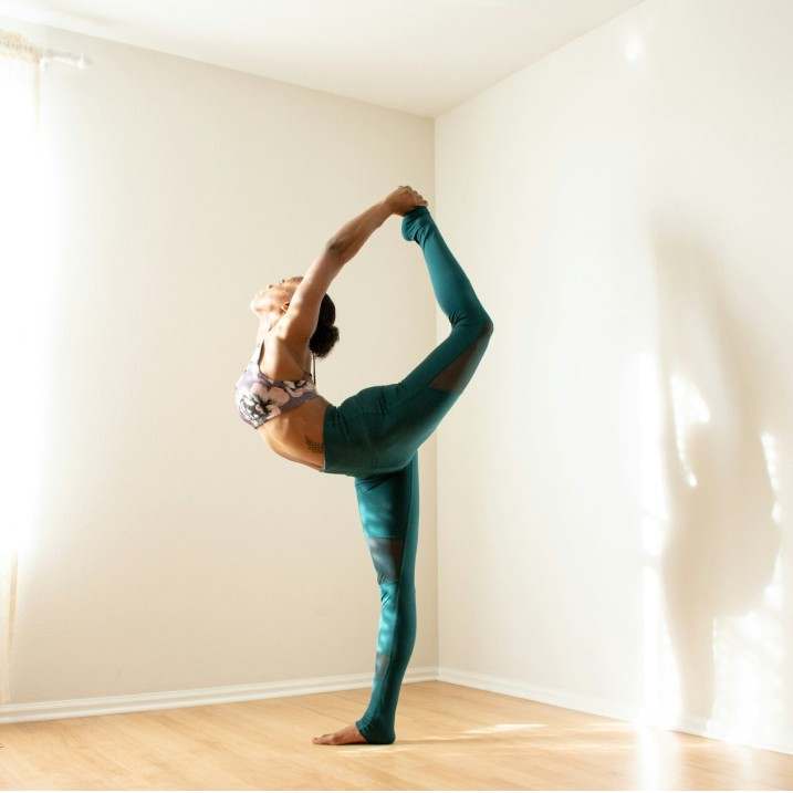 Students in hot yoga