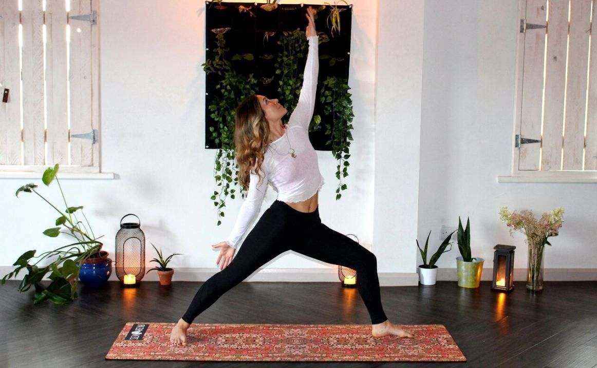 Student stretching